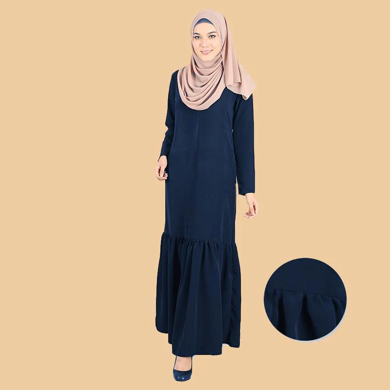 Djamila Pocket Flowy Ruffle Jubah - Image 4