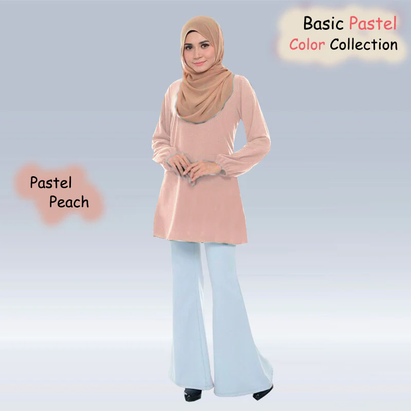 Fabia Pastel Basic Blouse - Image 3