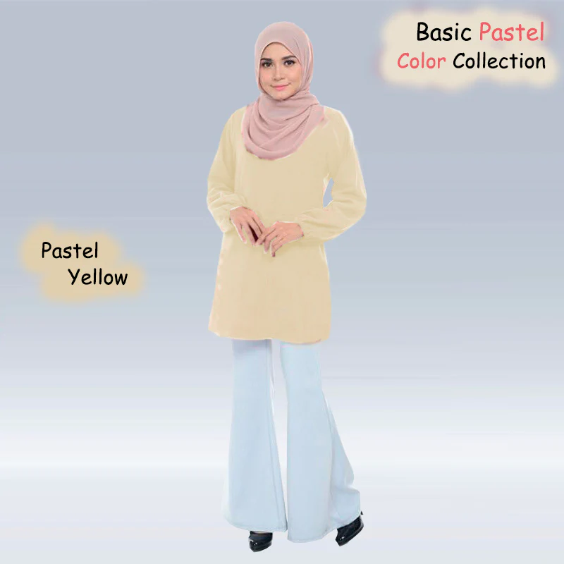 Fabia Pastel Basic Blouse - Image 4