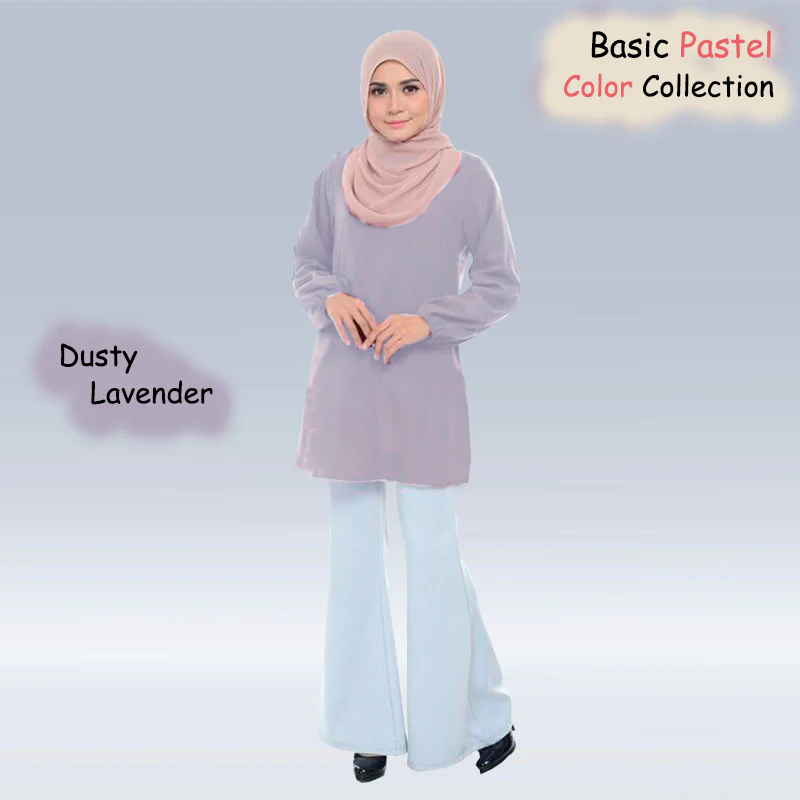 Fabia Pastel Basic Blouse - Image 5