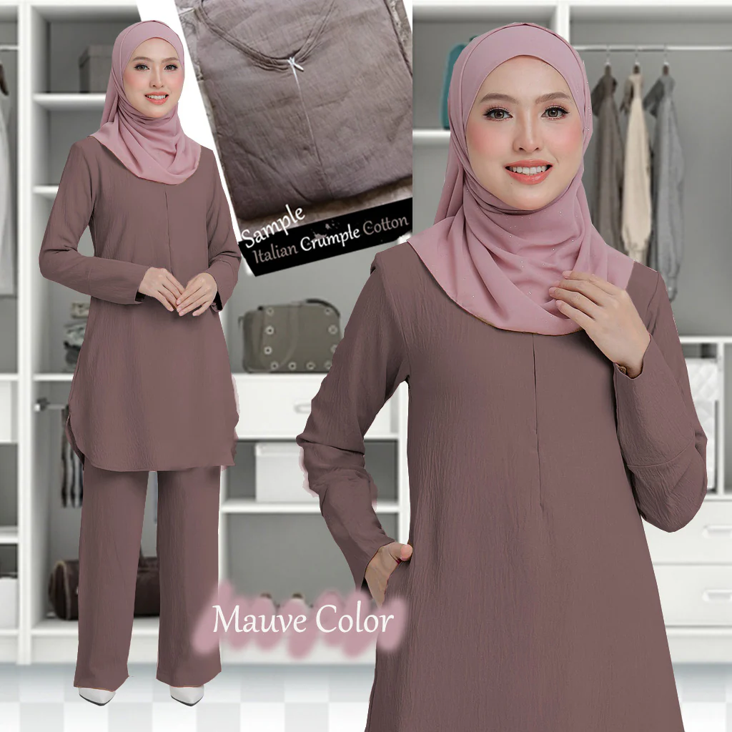 Yalina Cotton Muslimah Set A - Image 3