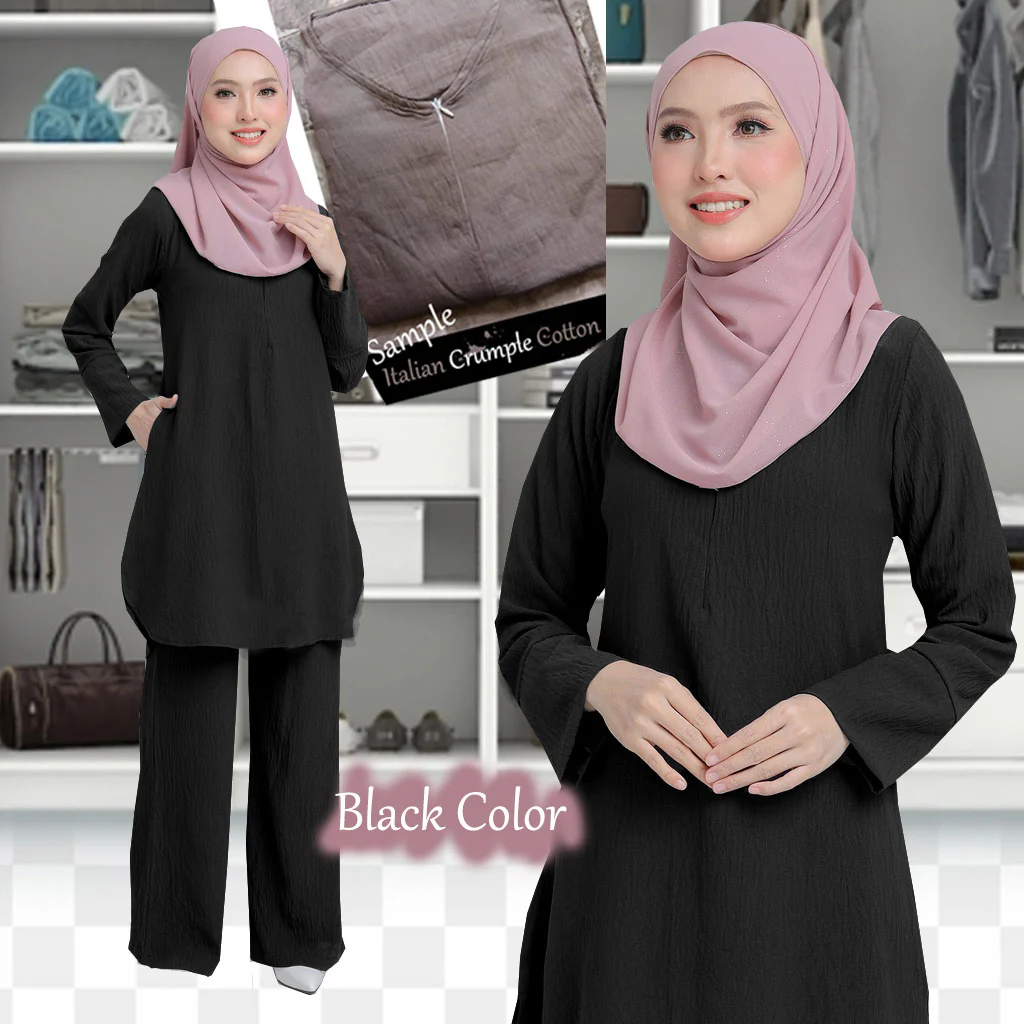Yalina Cotton Muslimah Set A - Image 6